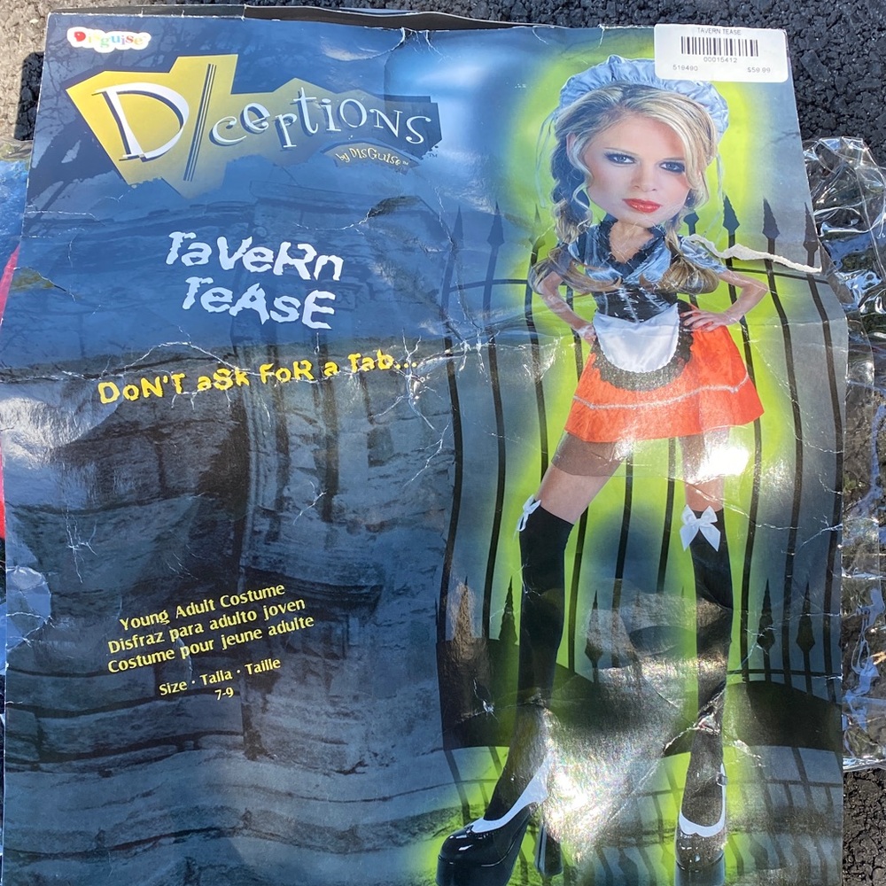 Tavern Tease Costume - red and Black